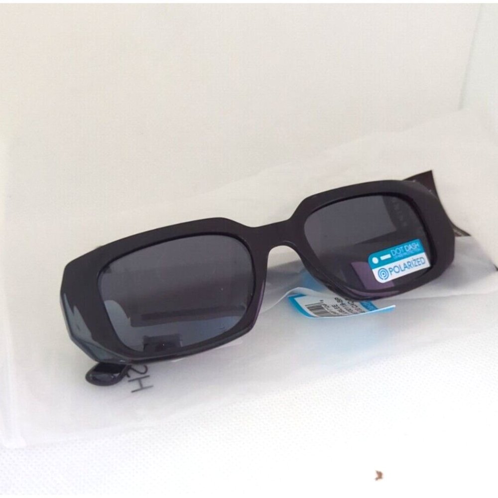 Dot Dash Unisex Jubilee Polarized Sunglasses‎ - Black/Black